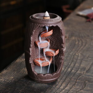 Wine Barrel Ceramic Backflow Incense Burner Wine Barrel Ceramic Backflow Incense Burner