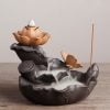 Lotus Butterfly Lotus Leaf Ceramic Backflow Incense Burner - Image 2