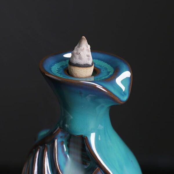 Vase Ceramic Incense Waterfall Fountain Backflow Burner