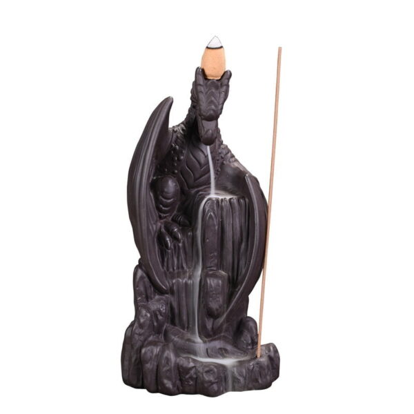 O1CN01Rszi561WbCEJ6ODDg_!!2500372806-0-cib Flying Dragon Waterfall Ceramics Reverse Smoke Incense Burner