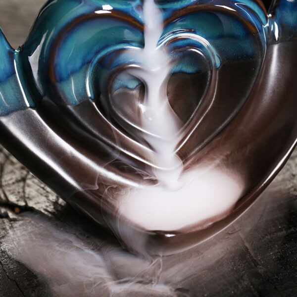 Ceramic Love Waterfall Incense Burner