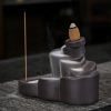 Multi-layer Stones Ceramic Waterfall Incense Cone Holder - Image 2