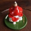 Ceramic Red Mushroom Backflow Incense Burner - Image 3