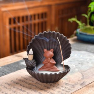 Frog Shell Incense Burner Ceramic Aromatherapy Burner