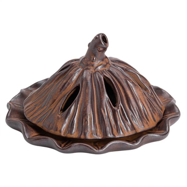 Lotus Seedpod Retro Handcrafted Porcelain Censer Incense Stick Stand