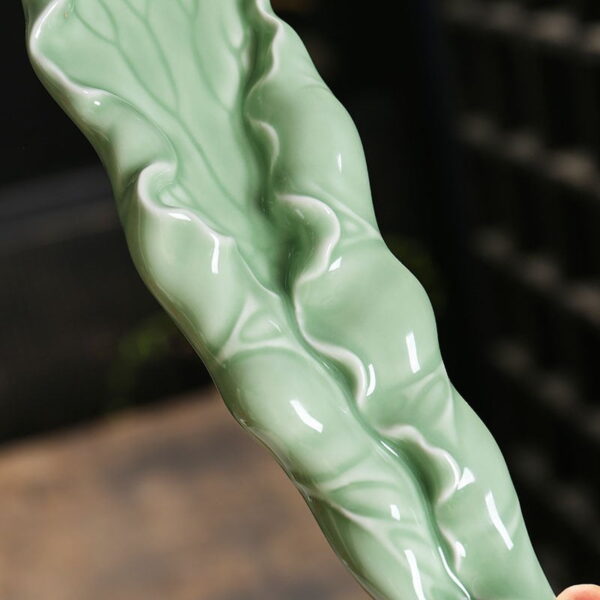 Lotus Leaf Incense Holder Ceramic Agarwood Burner  Incense Burner