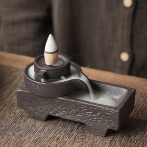 Stone Mill Fountain Smoke Backflow Incense Burner