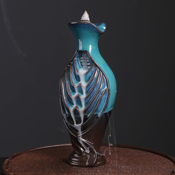 Vase Ceramic Incense Waterfall Fountain Backflow Burner