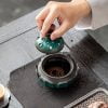 Lotus Flower Butterfly Lotus Pod Ceramic Handmade Incense Holder - Image 2