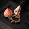 Peach Ceramic Incense Stick Holder