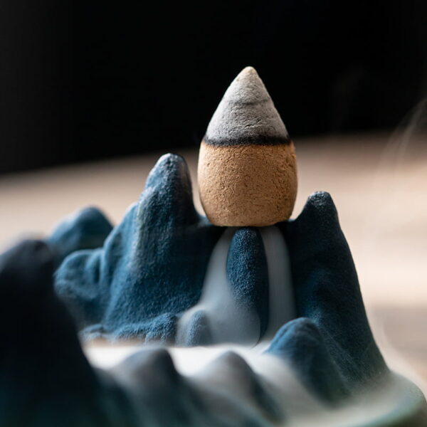 Ceramic Mountainous Incense Stick Backflow Incense Burner