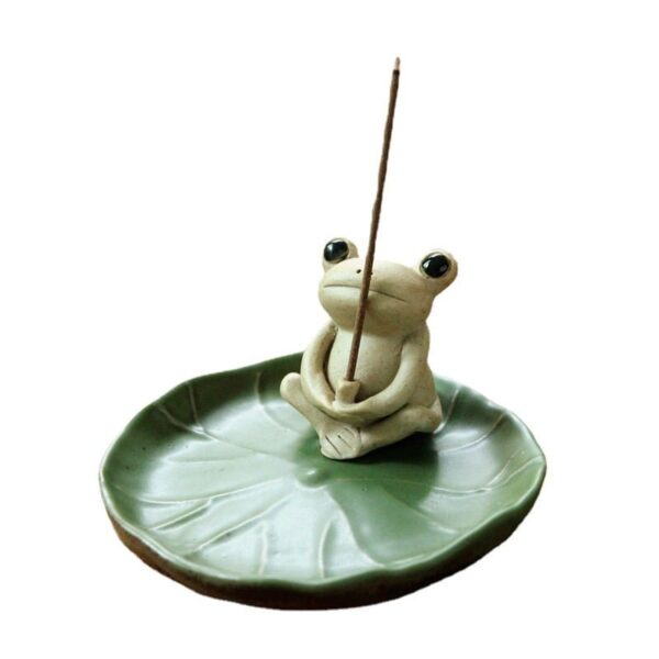 Frog Ceramic Incense Holder Incense Burner  ​