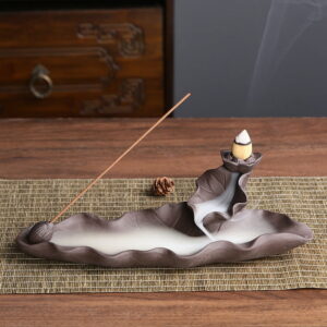 Lotus Leaf Backflow Incense Burner