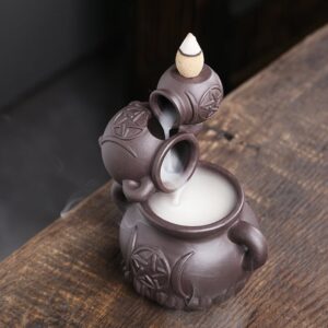 Clay Pots Ceramic Waterfall Back Flow Incense Burner Clay Pots Ceramic Waterfall Back Flow Incense Burner