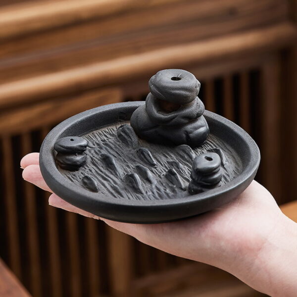Ceramic Stone Incense Waterfall Burner