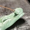 Lotus Leaf Incense Holder Ceramic Agarwood Burner  Incense Burner - Image 3