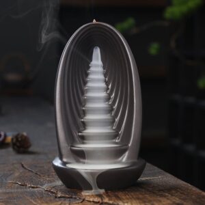 Oval Ladder Ceramic Backflow Incense Burner Oval Ladder Ceramic Backflow Incense Burner