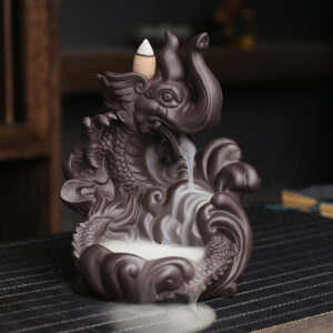 Elephant Dragon Ceramic Backflow Incense Burner Elephant Dragon Ceramic Backflow Incense Burner