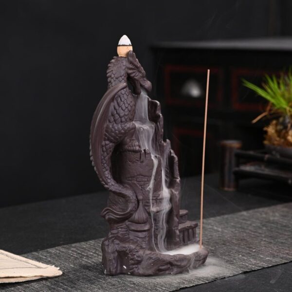 Pterosaur Dinosaur Ceramic Waterfall Backflow Aromatherapy Burner Pterosaur Dinosaur Ceramic Waterfall Backflow Aromatherapy Burner
