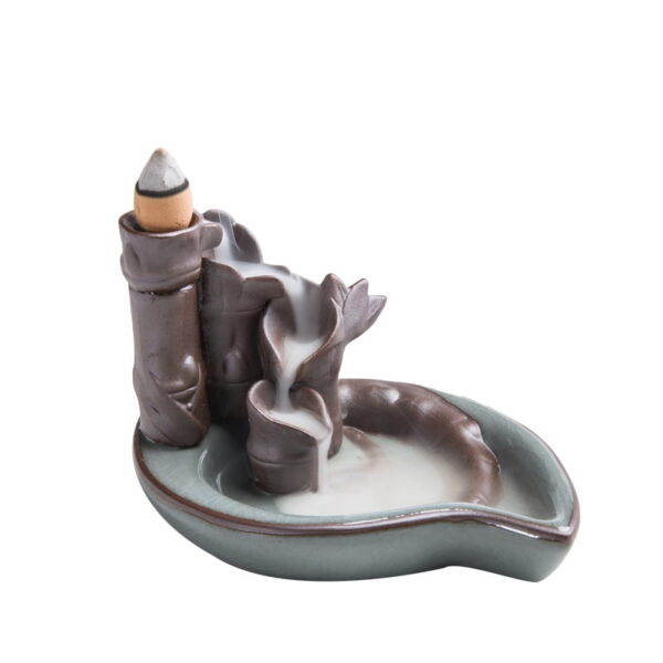 Bamboo Ceramic Backflow Incense Burner