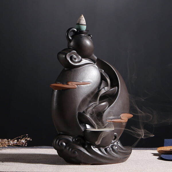 Teapot Running Water Incense Smoke Burner