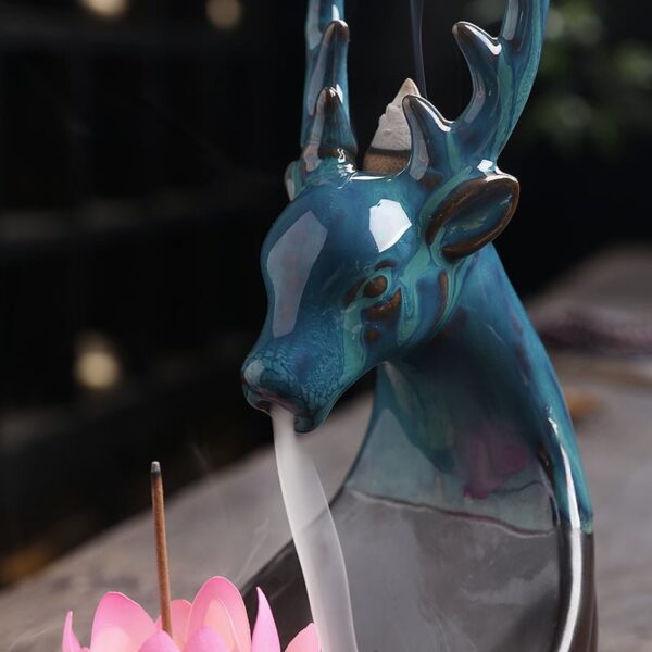 O1CN01mdKkDG1kW4F2WcKRM_!!2551464690-0-cib Elk Ceramic Hand-Made Incense Fountain Burner
