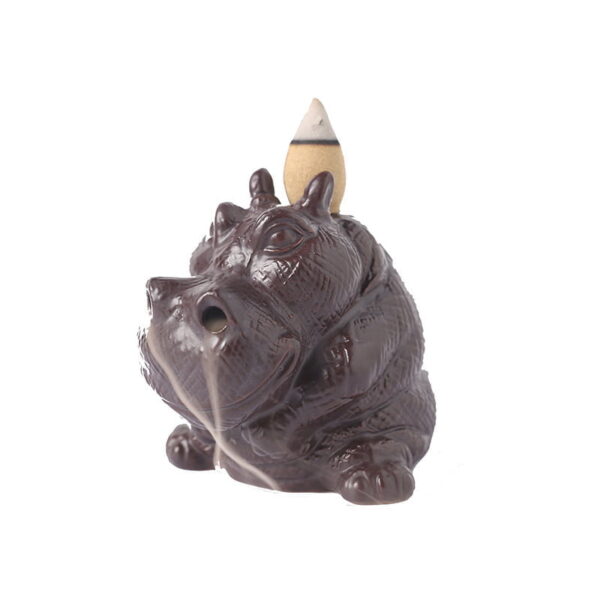 O1CN01meJi1x1kW4FmNJXqB_!!2551464690-0-cib Rhinoceros Hippopotamus Ceramic Waterfall Backflow Incense Holder