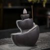 Stones Circling and Winding Incense Ceramics Backflow Holder - Image 3