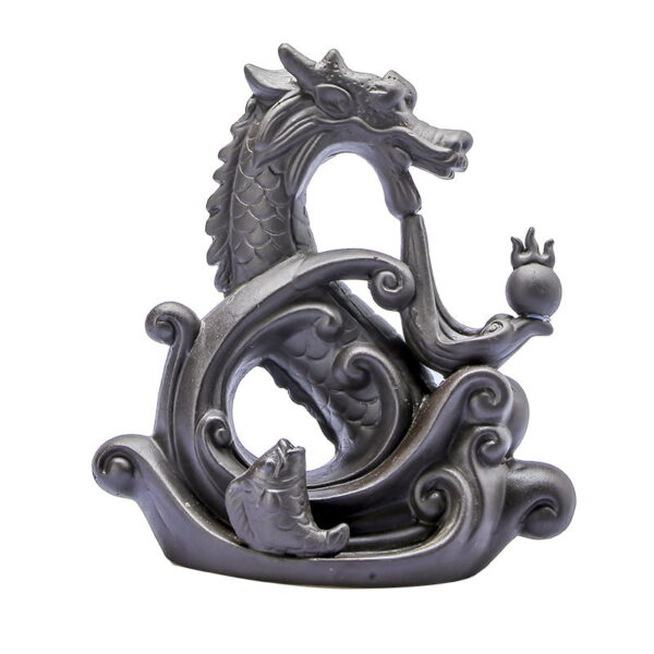 O1CN01nnvxel1v2GQcUizRF_!!2210322006114-0-cib Chinese Dragon Waves Fish Reverse Smoke Incense Burner
