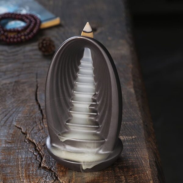 Oval Ladder Ceramic Backflow Incense Burner