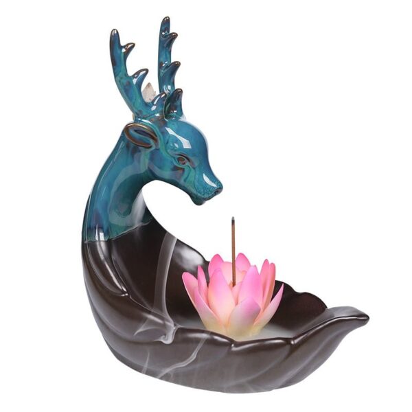 O1CN01r8nQK01kW4F4mKkzp_!!2551464690-0-cib Elk Ceramic Hand-Made Incense Fountain Burner