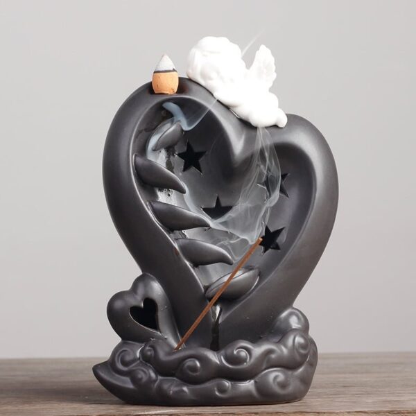 Cupid Love Ceramic Backflow Incense Burner