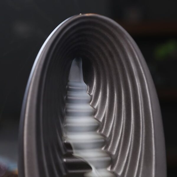 Oval Ladder Ceramic Backflow Incense Burner