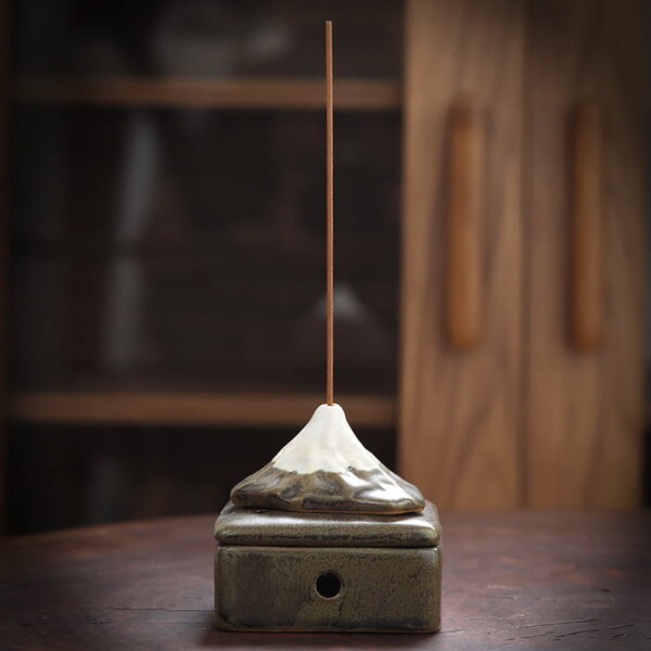 Mount Fuji Ceramic Coil Incense Burner Stick Incense Burner