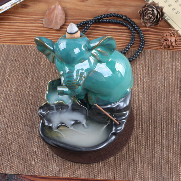 Elephant Lotus Backflow Incense Burner