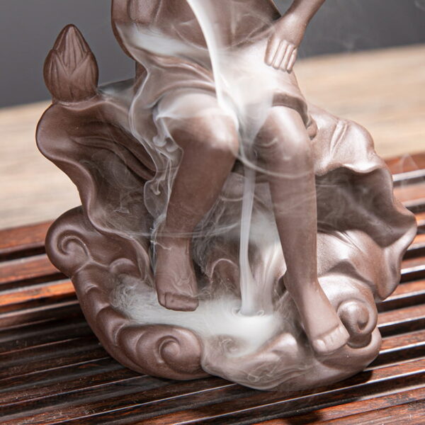 Lady Ceramic Incense Holder Backflow Incense Burner