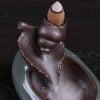Leaf Conch Pool Ceramic Cute Waterfall Incense Burner - Image 3