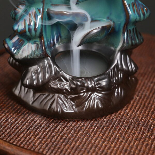 Christmas Tree Ceramic Incense Waterfall Fountain Backflow Burner