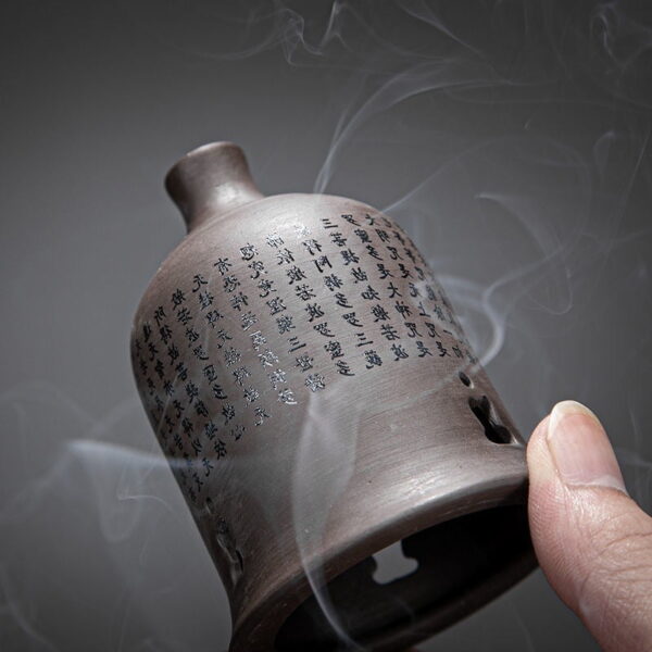 Buddha Bell With Scripture Incense Burner