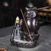 Owl Ceramic Fountain Waterfall Incense Holder - Image 2