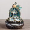 Hulu Lotus Leaf Ceramic Unique Backflow Incense Burner