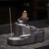 Multi-layer Stones Ceramic Waterfall Incense Cone Holder