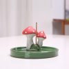 Thread Incense Burner Ceramic Cartoon Mushroom Incense Insert