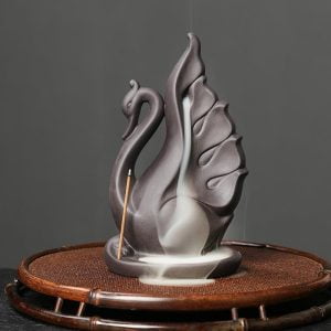 Swan Purple Sand Backflow Incense Stove