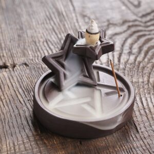Five-pointed Stars Ceramic Backflow Incense Burner Five-pointed Stars Ceramic Backflow Incense Burner