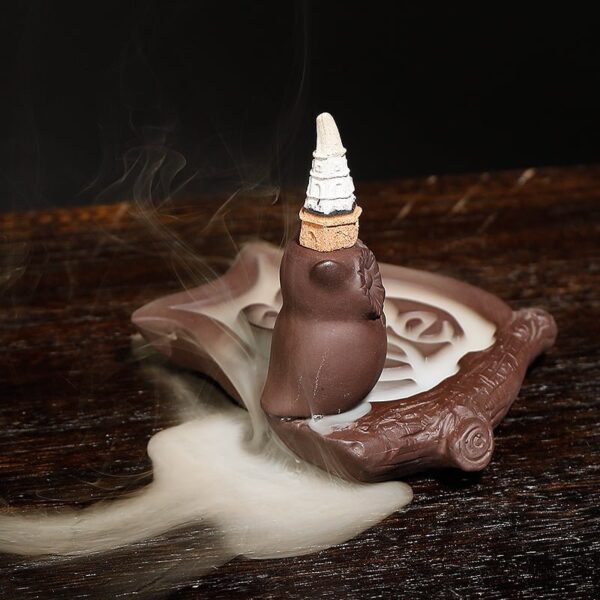 12107Cute Owl Branch Ceramic Back Flow Incense Burner Ornament297511_1111592923 Cute Owl Branch Ceramic Back Flow Incense Burner Ornament