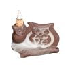 Cute Owl Branch Ceramic Back Flow Incense Burner Ornament - Image 5