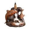 Dolphin Conch Starfish Waves Ceramic Incense Backflow Burner