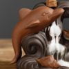 Dolphin Conch Starfish Waves Ceramic Incense Backflow Burner - Image 2