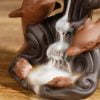 Dolphin Conch Starfish Waves Ceramic Incense Backflow Burner - Image 3